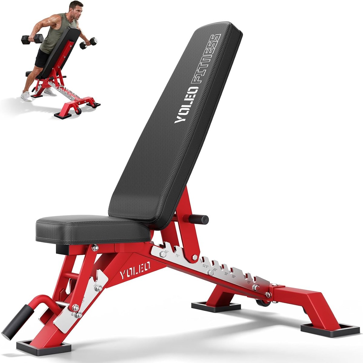 YOLEO Commercial Weight Bench, 2315 lb